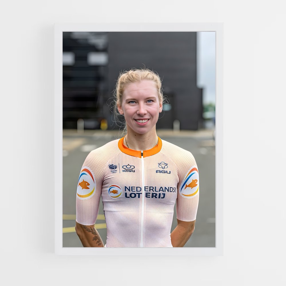 Poster Sourire En Rose – affiche Cyclisme (vue 3)